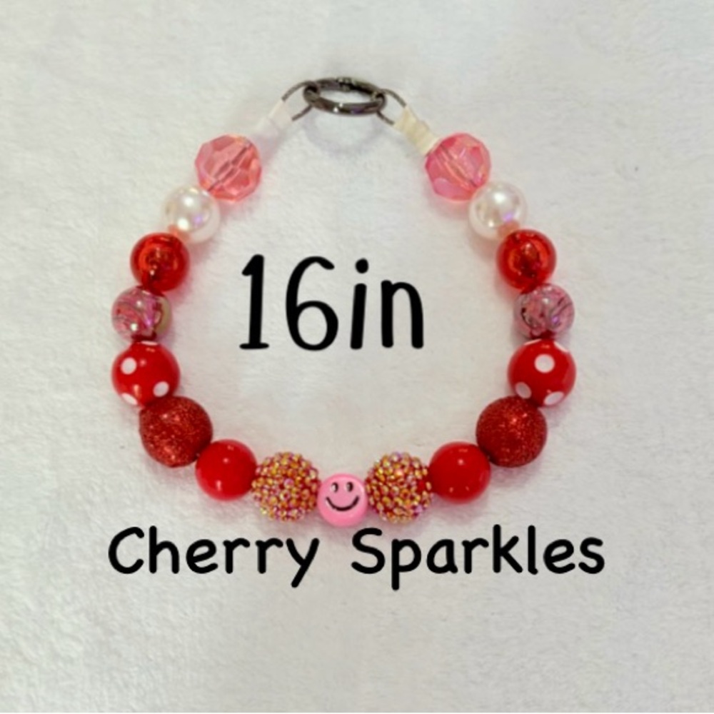 Cute, Glamorous, Fun Beaded Pet Collar Necklace with Easy Spring Clasp!